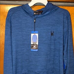 Spyder L Active Blue Hoodie - NWT